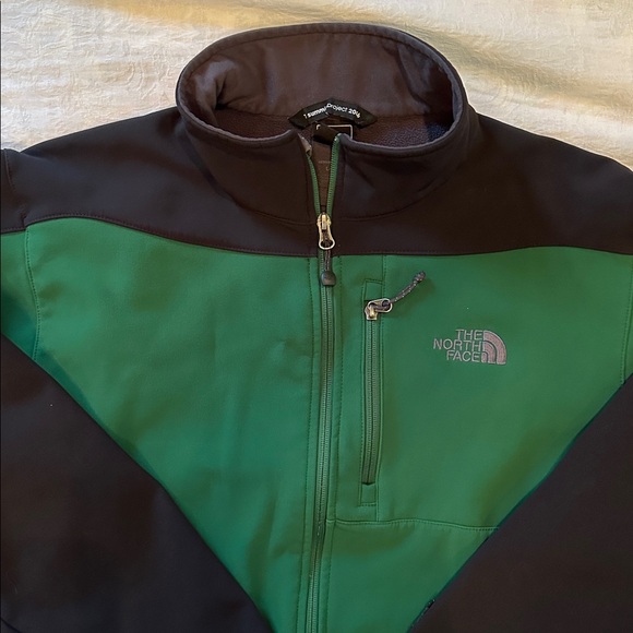 The North Face Mens Kilimanjaro Africa Green Apex Bionic Soft Shell Zip Jacket L - Picture 2 of 16